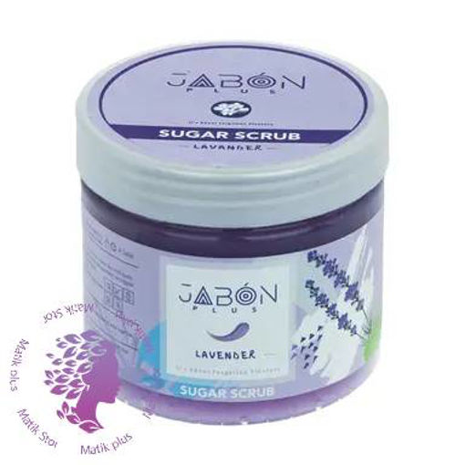 اسکراب شکری لایه بردار پوست ژبن پلاس (Jabon plus) مدل Lavender وزن 450 گرم