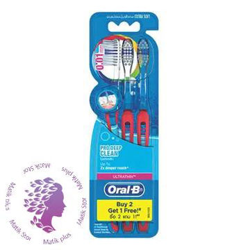 مسواک اورال بی (Oral B) مدل Cross Action با برس متوسط بسته 3 عددی