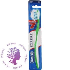 مسواک اورال بی اصل مدل Expert 7 complete با برس مدیوم - سبز ا Oral-B