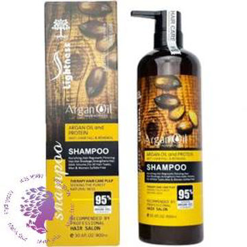 شامپو تقویت کننده لایتنس حاوی روغن آرگان مناسب موی آسیب دیده ا lightnes shampoo argan oil