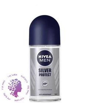 مام رول ضد تعریق مردانه نیوا سیلور پروتکت حجم 50 میل ا Nivea Silver Protect For Men Deodorant Roll-On 50ml