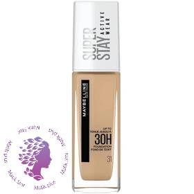 كرم پودر میبلین مدل Super Stay 30H شماره 07 ا Maybelline Super Stay 30H Foundation 07