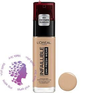 کرم پودر لورآل مدل Infallible 32h شماره 130 حجم 30 میلی لیتر ا L’Oreal Infaillible 32H Foundation No.130