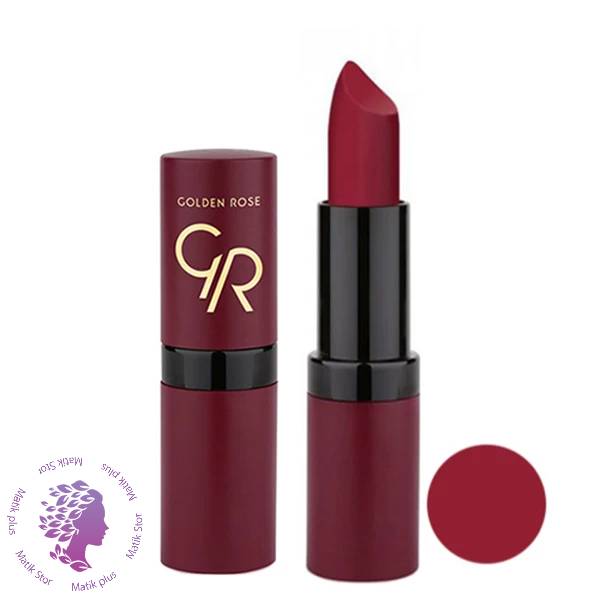 رژلب جامد گلدن رز مدل Velvet Matte شماره 34