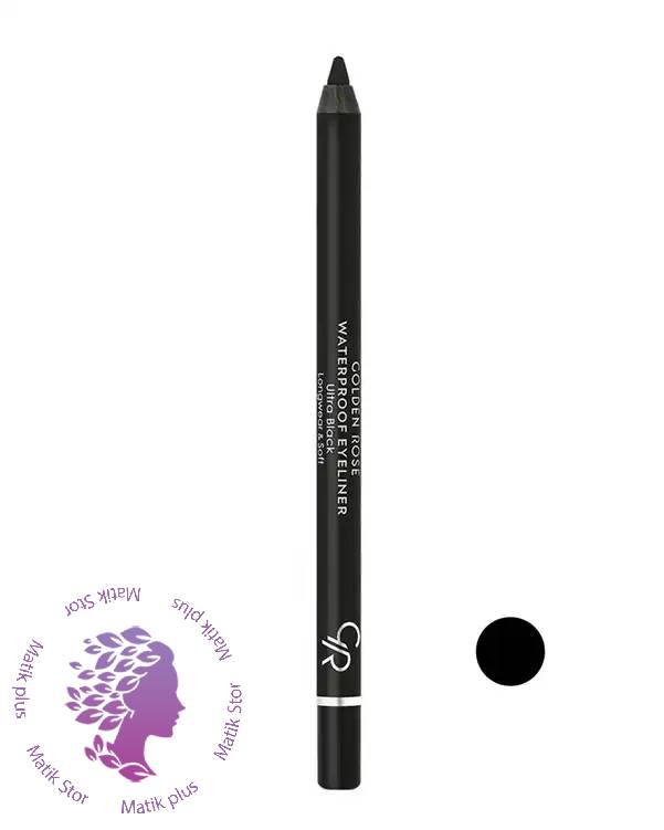 مداد چشم گلدن رز Waterproof Eyeliner مشکی