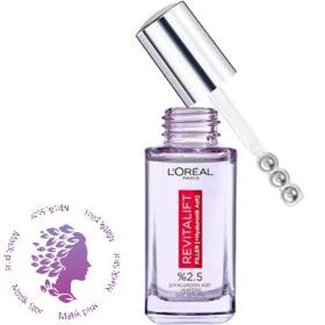 سرم دور چشم ضدلک و ضد چین و چروک لورال 30 میل ا Filler 2.5% [Hyaluronic Acid + Caffeine] Eye Serum L'oreal