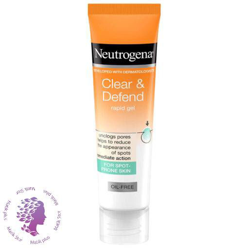 ژل ضد جوش فوری نیتروژنا ا Neuotrogena clear & defend rapid gel for spot-porne skin