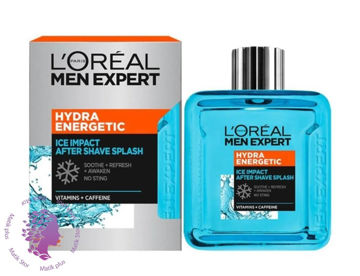 L'Oreal Paris لوسیون افتر شیو مردانه Men Expert Hydra Energetic تسکین، خنک‌کنندگی و طراوت 100میل