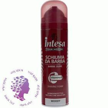 اینتسا فوم اصلاح کف ریش وودی ویتامین intesa foam woody vitamin E (حجم 300میل)