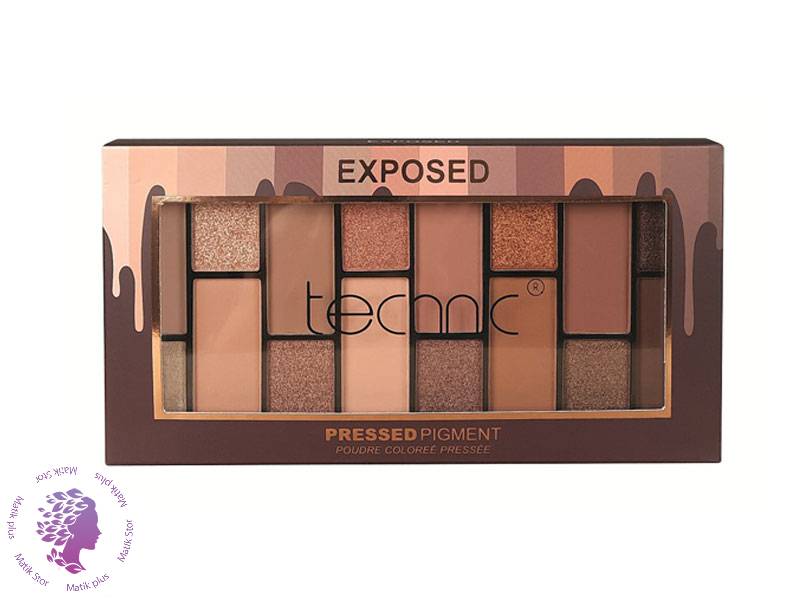 پالت سایه چشم ۱۶ رنگ تکنیک مدل Exposed ا technic eye shadow pallet exposed