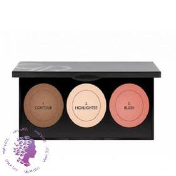 پالت سه کاره کانتورینگ، هایلایتر و رژگونه مدل متالز گلدن رز ا CONTOUR POWDER KIT GOLDEN ROSE