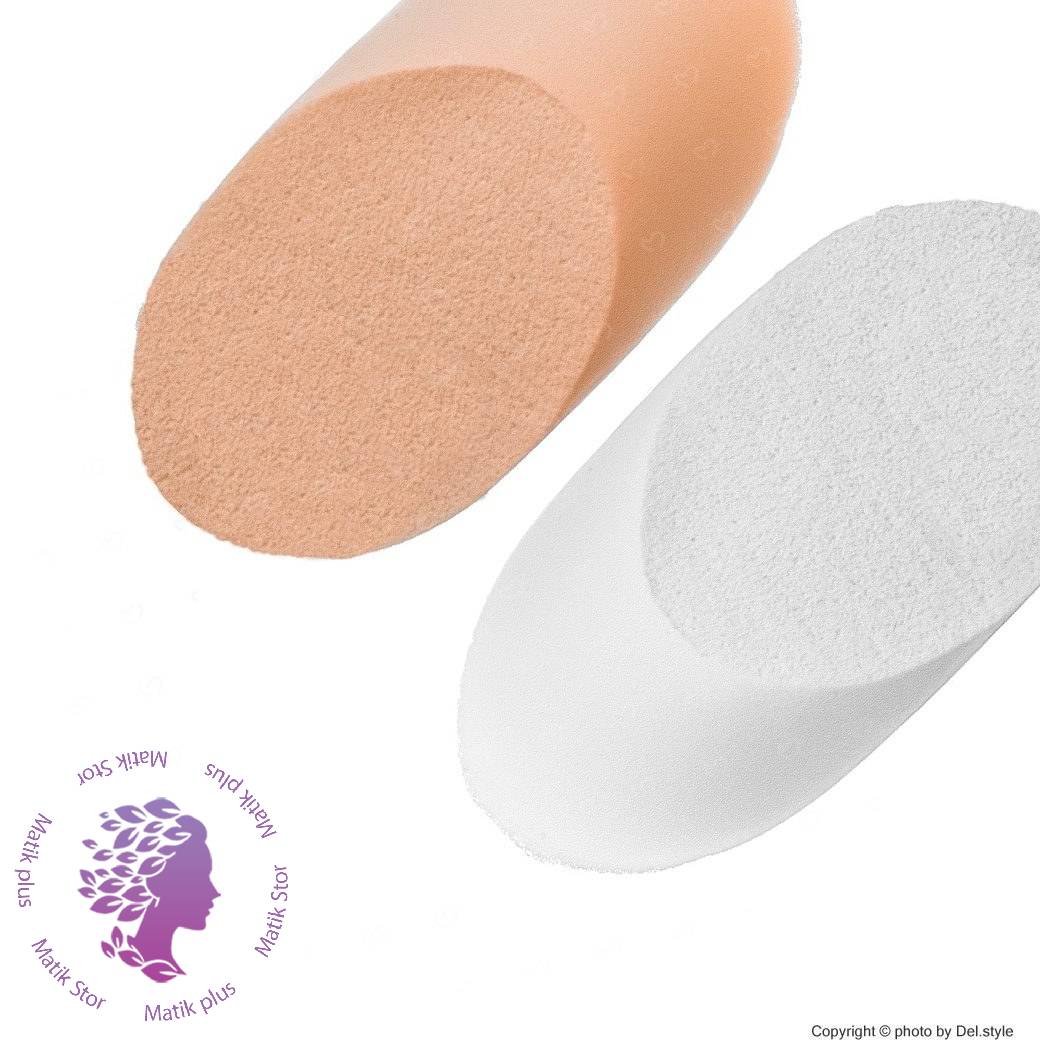 پد آرایشی مدل سوسیسی بسته 2 عددی ا Gil Makeup powder puff Pad 2pcs