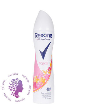 اسپری ضد تعریق زنانه رکسونا Rexona مدل tropical حجم 200 میل