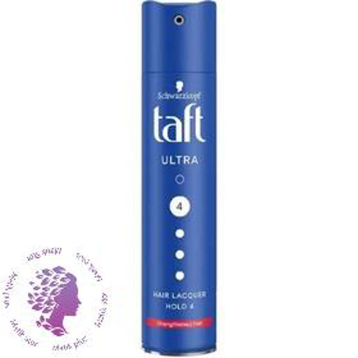 اسپری حالت دهنده و نگهدارنده مو 24 ساعته فوق العاده قوی شماره 4 ا Taft holder spray ultra strong 4 ultra hair lacquer 24h 250ml