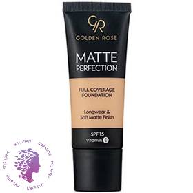 کرم پودر مدل GR Matte Perfection حجم 35 میل گلدن رز C5 ا Golden Rose GR Matte Perfection Foundation 35 ml