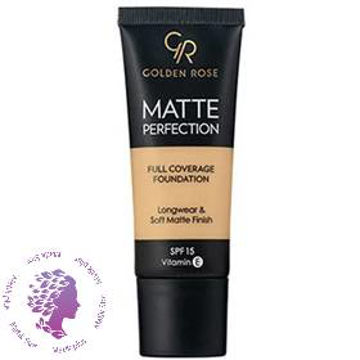 کرم پودر مدل GR Matte Perfection حجم 35 میل گلدن رز W7 ا Golden Rose GR Matte Perfection Foundation 35 ml