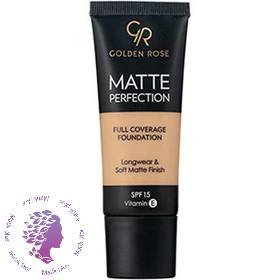 کرم پودر مدل GR Matte Perfection حجم 35 میل گلدن رز N5 ا Golden Rose GR Matte Perfection Foundation 35 ml