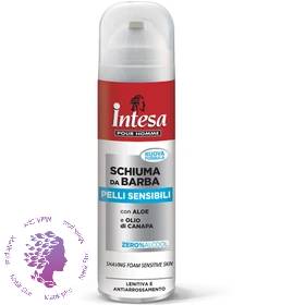 فوم اصلاح پوست های‌ حساس اینتسا Intesa Pelli Sensibili