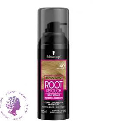 اسپری کانسیلر ریشه شوارتزکف رنگ بلوند تیره 120 میل ا SCHWARZKOPF ROOT RETOUCHER DARK BLONDE