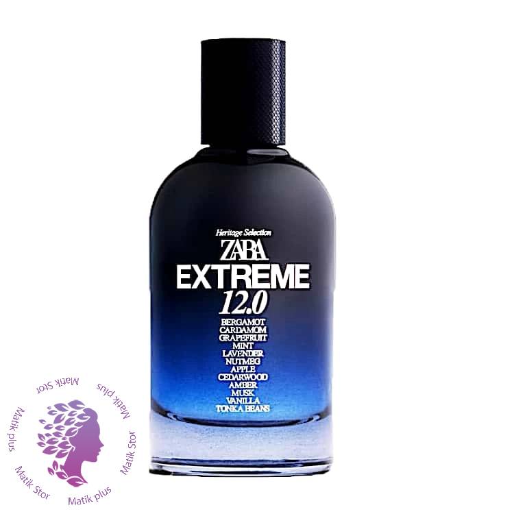 عطر و ادکلن مردانه زارا  ادو تویلت مردانه زارا مدل extreme 12.0 حجم 100 میلی لیتر