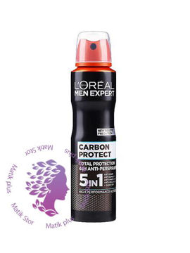 اسپری ضد تعریق لورآل کربن پروتکت Carbon Protect 5×1 حجم250ml