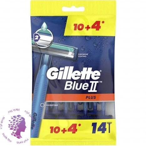 خرید و قیمت تیغ اصلاح مردانه بلو 2 پلاس ژیلت 14 عدد ا Gillette Blue 2 plus 14 pcs | ترب