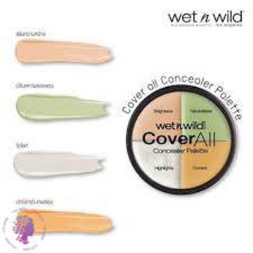 پالت اصلاح رنگ صورت کاورال وت اند وایلد ا Wet N Wild Coverall Concealer Palette