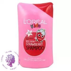 شامپو  کودک لورال رایحه توت فرنگی LOreal Very Berry حجم 250 میلی لیتر