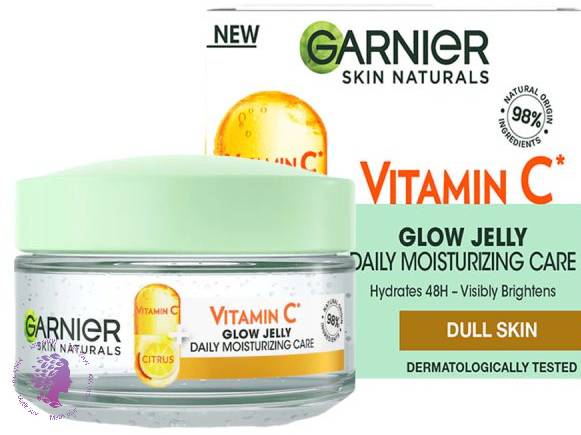 ژل آبرسان ویتامین سی 48 ساعته گارنیر Garnier Skin Active Moisturizing Vitamin C Glow Jelly