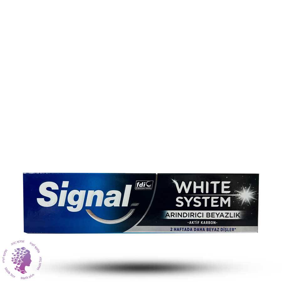 خمیردندان سیگنال مدل وایت سیستم White System حجم 75 میل