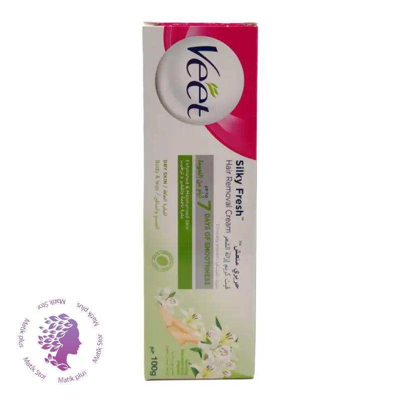 کرم موبر ویت Veetمدل شی باتر و گل زنبق Silky Fresh حجم 100 میل